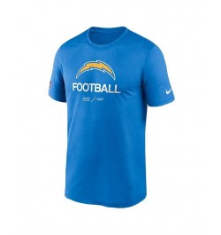 Men's Powder Blue Los Angeles Chargers Infographic Performance T-shirt $27.49 T-Shirts