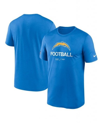 Men's Powder Blue Los Angeles Chargers Infographic Performance T-shirt $27.49 T-Shirts