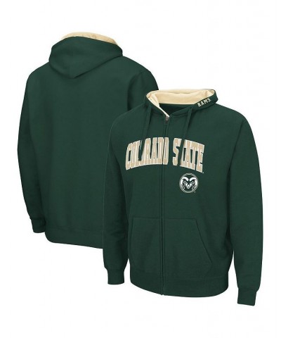 Men's Green Colorado State Rams Arch & Logo 3.0 Full-Zip Hoodie $23.50 Sweatshirt