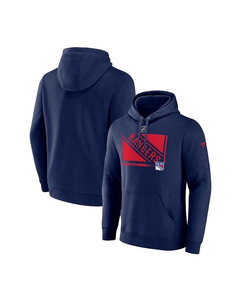 Men's Branded Navy New York Rangers Authentic Pro Core Collection Secondary Pullover Hoodie $30.38 Sweatshirt