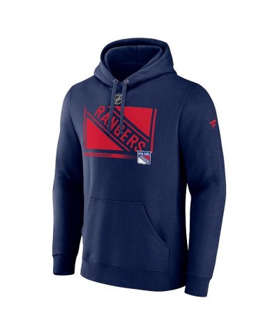 Men's Branded Navy New York Rangers Authentic Pro Core Collection Secondary Pullover Hoodie $30.38 Sweatshirt