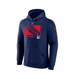 Men's Branded Navy New York Rangers Authentic Pro Core Collection Secondary Pullover Hoodie $30.38 Sweatshirt