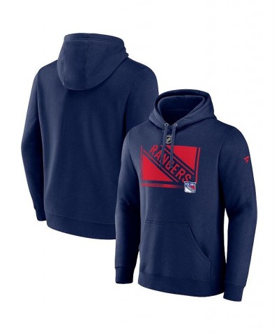 Men's Branded Navy New York Rangers Authentic Pro Core Collection Secondary Pullover Hoodie $30.38 Sweatshirt