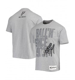 Men's Heathered Gray San Antonio Spurs Since 1973 T-shirt $21.92 T-Shirts