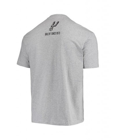 Men's Heathered Gray San Antonio Spurs Since 1973 T-shirt $21.92 T-Shirts