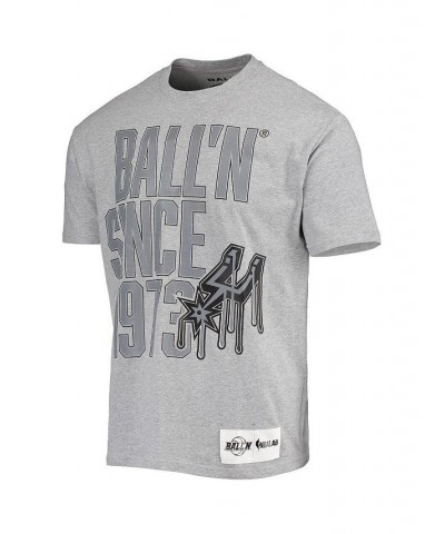 Men's Heathered Gray San Antonio Spurs Since 1973 T-shirt $21.92 T-Shirts