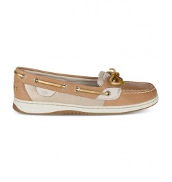 Women's Angelfish Boat Shoe Tan/Beige $38.50 Shoes