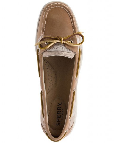 Women's Angelfish Boat Shoe Tan/Beige $38.50 Shoes