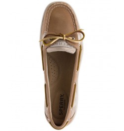 Women's Angelfish Boat Shoe Tan/Beige $38.50 Shoes