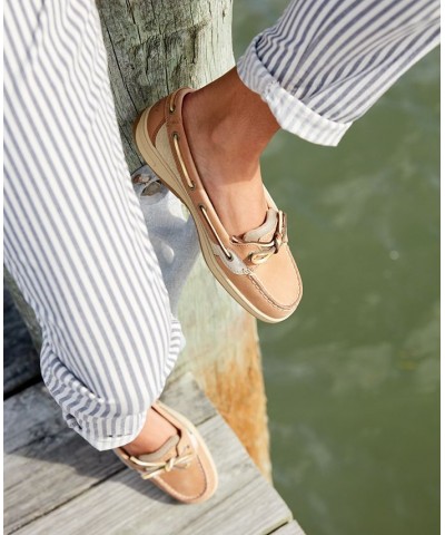 Women's Angelfish Boat Shoe Tan/Beige $38.50 Shoes