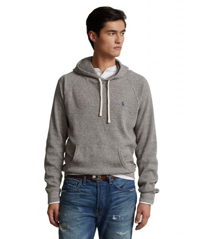 Men's Waffle-Knit Hoodie Gray $36.32 Sweatshirt