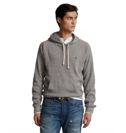 Men's Waffle-Knit Hoodie Gray $36.32 Sweatshirt