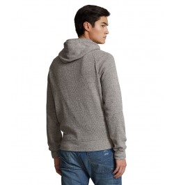 Men's Waffle-Knit Hoodie Gray $36.32 Sweatshirt