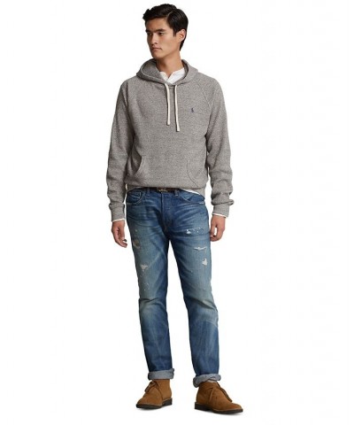 Men's Waffle-Knit Hoodie Gray $36.32 Sweatshirt