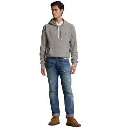 Men's Waffle-Knit Hoodie Gray $36.32 Sweatshirt