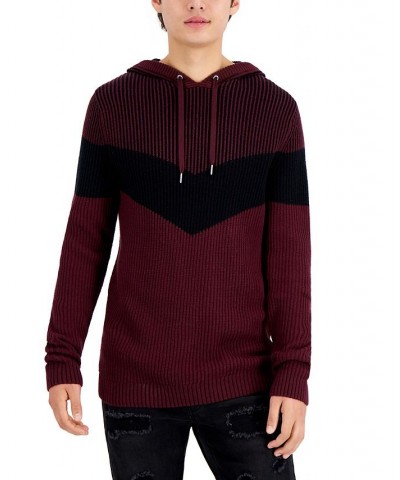 Men's Colorblocked Hoodie Sweater PD05 $19.62 Sweaters