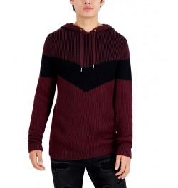 Men's Colorblocked Hoodie Sweater PD05 $19.62 Sweaters