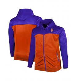 Men's Royal, Orange New York Mets Big and Tall Yoke Full-Zip Hoodie $49.49 Sweatshirt