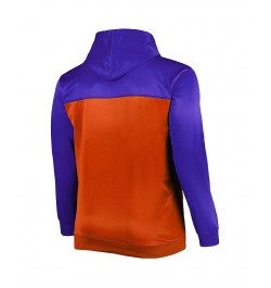 Men's Royal, Orange New York Mets Big and Tall Yoke Full-Zip Hoodie $49.49 Sweatshirt