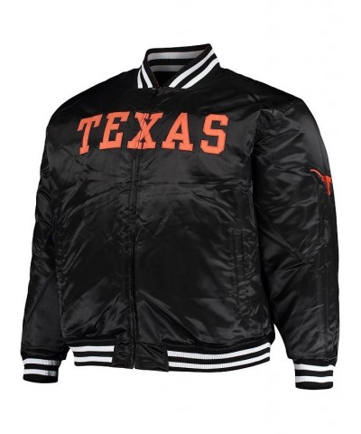 Men's Texas Orange, Black Texas Longhorns Big and Tall Reversible Satin Full-Zip Jacket $35.20 Jackets