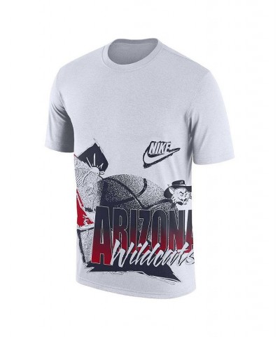 Men's White Arizona Wildcats Basketball 90s Hoop Max T-shirt $18.00 T-Shirts