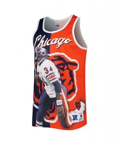 Men's Walter Payton Navy, Orange Chicago Bears Retired Player Graphic Tank Top $42.75 T-Shirts