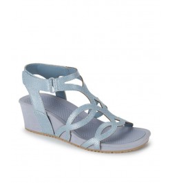 Women's Raeanne Wedge Sandal Blue $46.28 Shoes