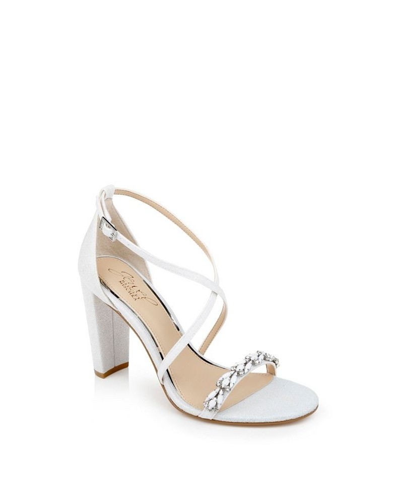 Daphne Evening Sandals White $46.44 Shoes