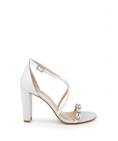 Daphne Evening Sandals White $46.44 Shoes