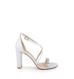 Daphne Evening Sandals White $46.44 Shoes