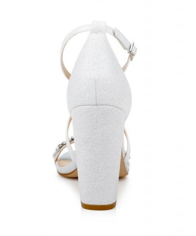 Daphne Evening Sandals White $46.44 Shoes