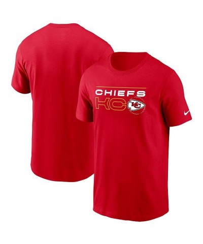 Men's Red Kansas City Chiefs Broadcast Essential T-shirt $15.68 T-Shirts