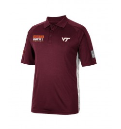 Men's Maroon Virginia Tech Hokies OHT Military-Inspired Appreciation Snow Camo Polo Shirt $29.40 Polo Shirts