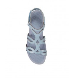 Women's Raeanne Wedge Sandal Blue $46.28 Shoes