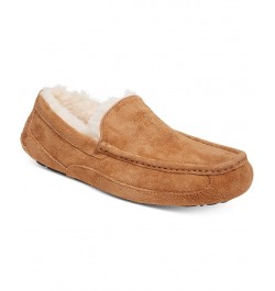 Men's Ascot Moccasin Slippers Brown $40.30 Shoes