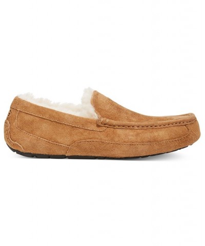 Men's Ascot Moccasin Slippers Brown $40.30 Shoes