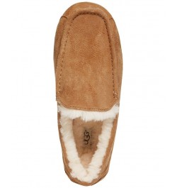 Men's Ascot Moccasin Slippers Brown $40.30 Shoes