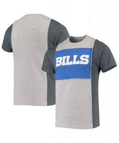 Men's Heathered Gray Buffalo Bills Split T-shirt $23.19 T-Shirts