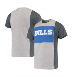 Men's Heathered Gray Buffalo Bills Split T-shirt $23.19 T-Shirts