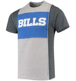 Men's Heathered Gray Buffalo Bills Split T-shirt $23.19 T-Shirts