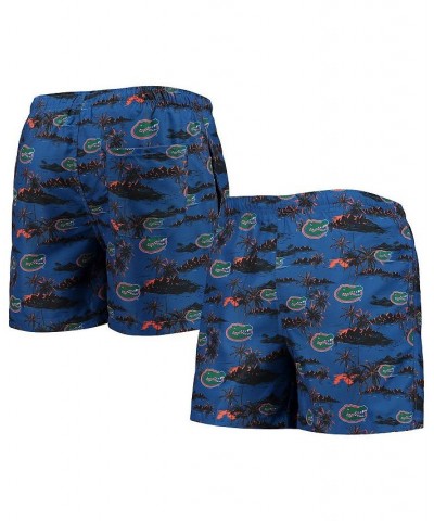 Men's Royal Florida Gators Island Palm Swim Trunks $25.37 Swimsuits