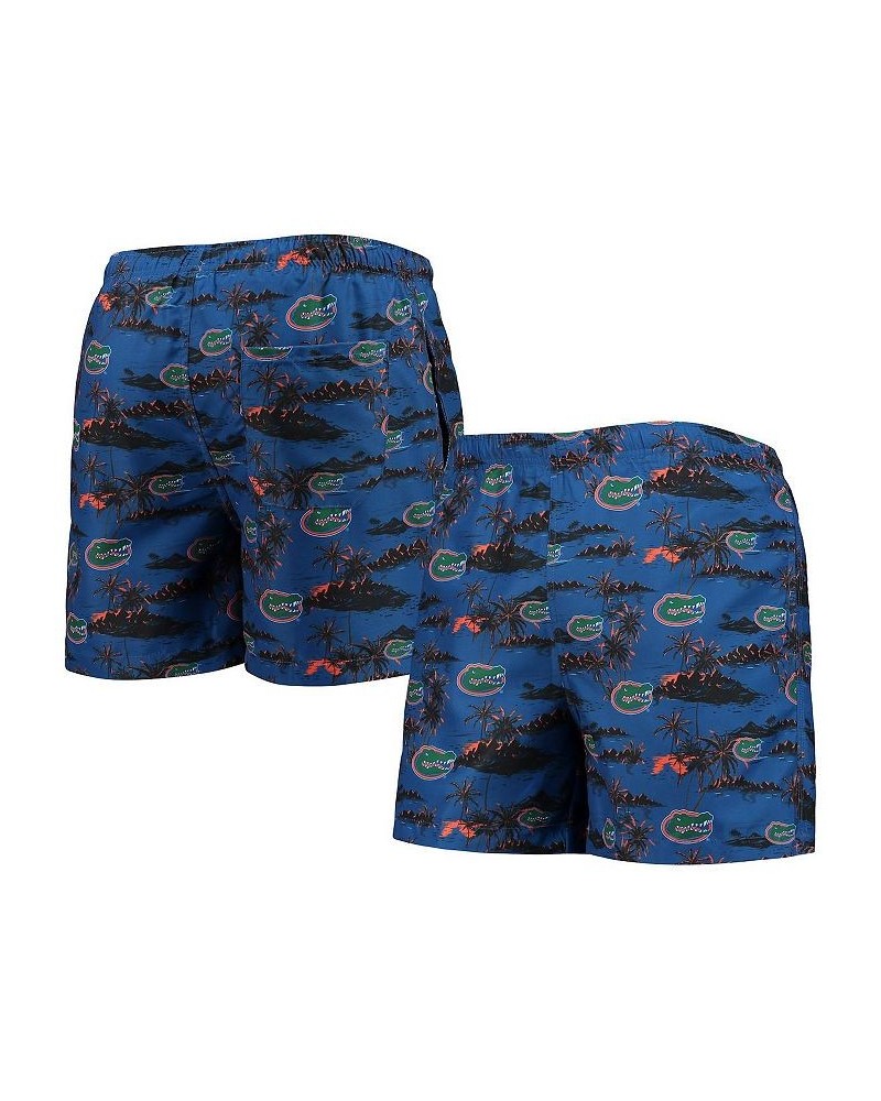 Men's Royal Florida Gators Island Palm Swim Trunks $25.37 Swimsuits