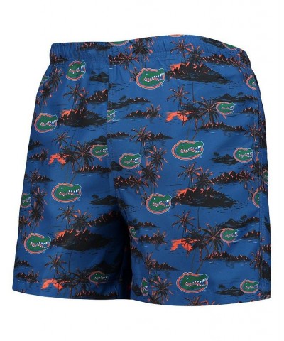 Men's Royal Florida Gators Island Palm Swim Trunks $25.37 Swimsuits