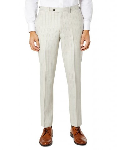 Men's Slim-Fit Wool Suit Pants Gray $34.45 Suits