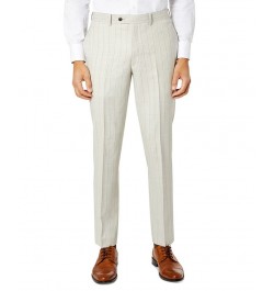 Men's Slim-Fit Wool Suit Pants Gray $34.45 Suits