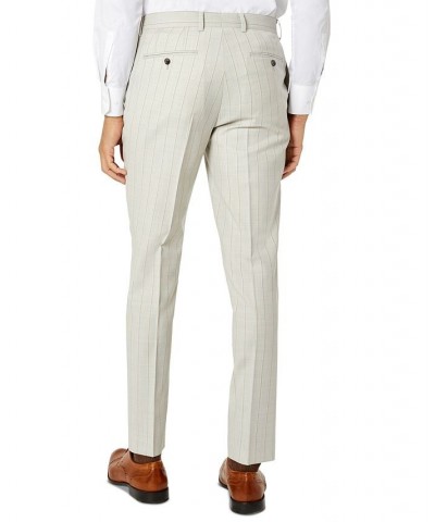 Men's Slim-Fit Wool Suit Pants Gray $34.45 Suits