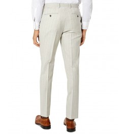 Men's Slim-Fit Wool Suit Pants Gray $34.45 Suits