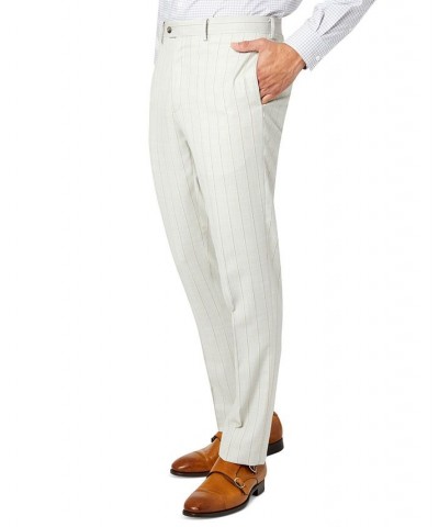 Men's Slim-Fit Wool Suit Pants Gray $34.45 Suits