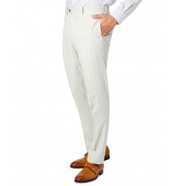 Men's Slim-Fit Wool Suit Pants Gray $34.45 Suits