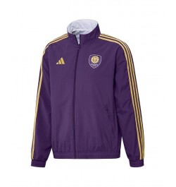 Men's Purple, White Orlando City SC 2023 On-Field Anthem Full-Zip Reversible Team Jacket $42.00 Jackets